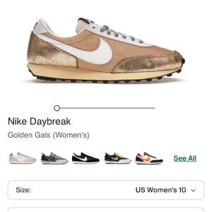 Nike Daybreak Women's Sneakers - Gold and White